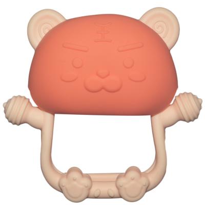 Chine MHC Détecteurs de jouets pour bébés Mordedores Petgant De Dentition Silicone Rattles Cat Bpa Free Teether Bébé Silicone à vendre