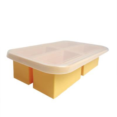 Κίνα Safe And Convenient Baby Feeding Silicone Baby Food Box Dishwasher Safe BPA Free προς πώληση