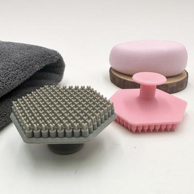 China Eco-Friendly Silicone Baby Brush for Gentle and Effective Cleansing in Oval Shap for sale