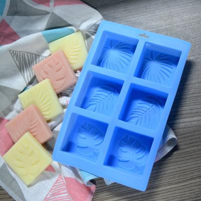 China MHC Leaf Shaped Silicone Soap Mold Handmade Soap Making Molds Soap Mould à venda