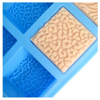 China MHC High Quality Customized Food Grade 3d Handmade Rectangle Silicone Soap Mould for sale