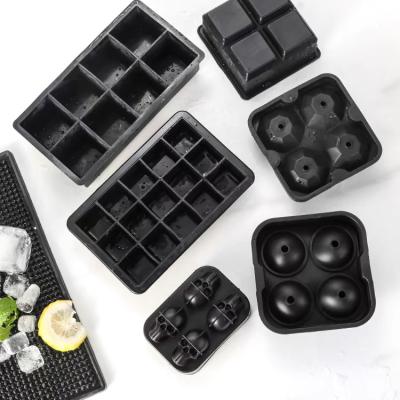 China MHC Flexible Silicone Ice Cube Tray for Customization Carton Size Portable Ice Ball Maker Te koop