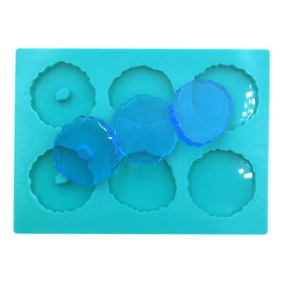 China MHC Customization Custom Size DIY Handmade 6 Cavities Epoxy Silicone Molds Jewelry for sale