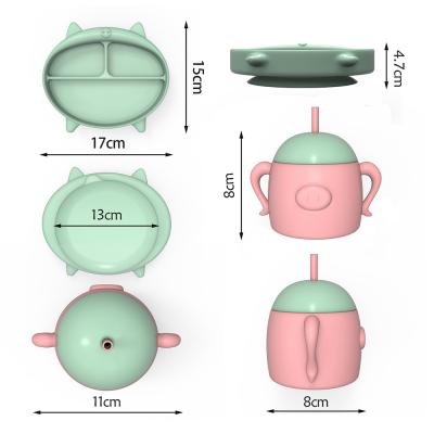 China BPA Free Custom Baby Feeding Plate for 6-12 Months On The Go à venda