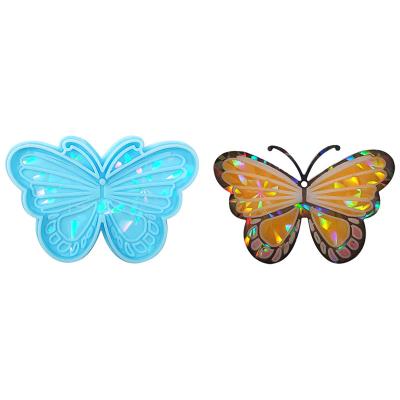 China MHC Complete Set Silicone Holographic Resin Molds for Art Decor Butterfly Keychain Coasters Kits for sale