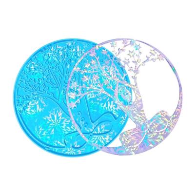 China MHC Holographic Diy Resin Molds  Wall Hangings Deco , Luxury Silicone Art Resin Molds for sale