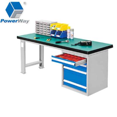 China Heavy Duty Power Way Easily Assembled Electronic Workbench for sale