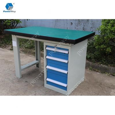 China Powerway 2WF30-02390 Warehouse/Office/Warehouse/Garage Industrial Heavy Duty Workbench with Drawer Cabinet for sale