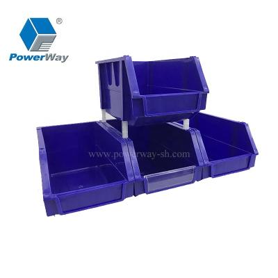 China Viable Clear Stackable Storage Boxes Plastic Bins Of Spare Parts For Warehouse for sale