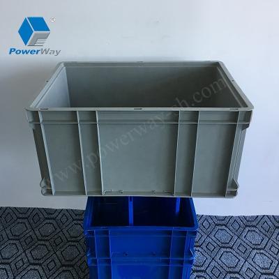 China Sustainable 50L Logistic Storage Packing Boxes Box Stackable Plastic Container for sale