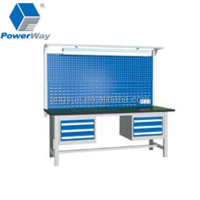 China Easily assembled heavy-duty solid wood workbench for the workshop for sale