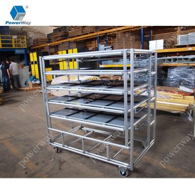 China Lean Structure Pipe Powerway Storage Pipe Rack System With Line Tube And Joint System for sale