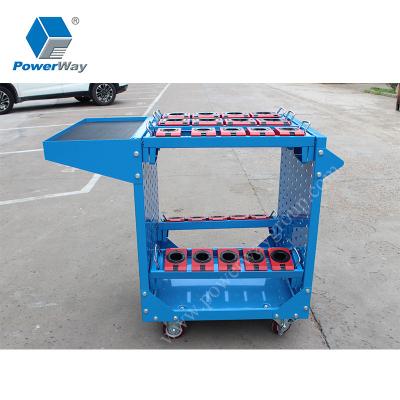 China Storage Workshop CNC Cutting Racks Cabinet Tool Management Trolley Tool Storage Cart for sale