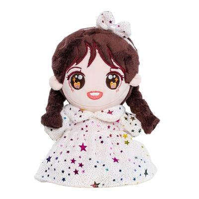 China Hot Selling Plush Cartoon Girl Stuffed Doll Custom Plush Star Toy For Gift for sale