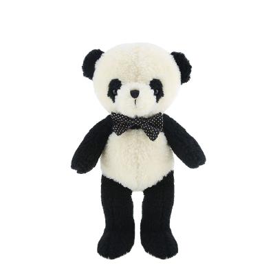 China Cute Plush EN71/ASTM/CPSIA Bow Tie Panda Plush Toy For Kids for sale