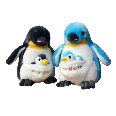 China Big stuffed toy EN71/ASTM/CPSIA penguin with small penguin plush toy creative soft doll baby penguin gift for sale