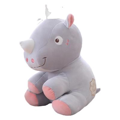 China EN71/ASTM/CPSIA Plush Gift for Kids Custom Cartoon Rhino Stuffed Cute Toy Rhino Plush Toys for sale