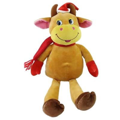 China EN71/ASTM/CPSIA Cattle Plush Toy Cute Soft Stuffed Toy Christmas Gift for sale