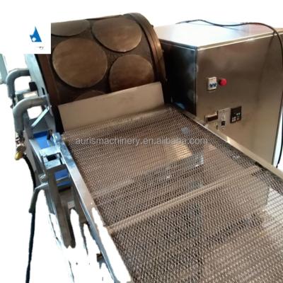 China Commercial High Speed ​​Low Energy Spring Roll Wrapper Forming Machine Injera Maker Baking Machine For Sale Food Processing Units Produce Pancake 0.2-1mm for sale