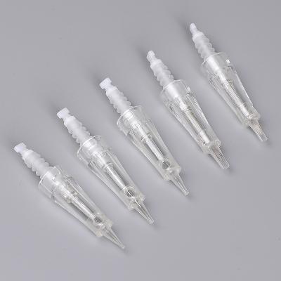 China Factory Permanent OEM PMU Tattoo Needles Cartridges 1RL Silicone Membrane Permanent Make Up Needles for sale