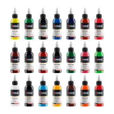 China Solong Private Label Tattoo Ink 30ML Tattoo Herbal Healthy Comet Ink 21 Colors Permanent Makeup Body Art Tattoo Ink for sale