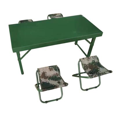 China Factory easy carry hot sales folding metal table camping table set for sale