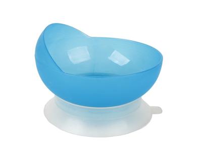 China Plastic Easy To Clean Silicone Tableware Suction Cup With Suction Cup Bottom For Elderly And Patients for sale