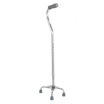 China New Design Lightweight Aluminum Adjustable Height Outdoor Activities Walking Stick Quadruped Cane For Elderly for sale