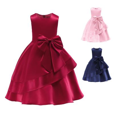 China HDKZT2054 Anti-wrinkle Babies Dress Party Formal Suit With Cute Bow Kids Clothes Summer Kids Dresses Sell Like Hot Cakes for sale