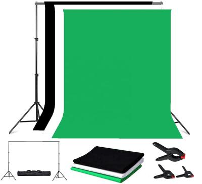 China FARM Photo Studio Backdrop Support 2.8x3m Adjustable Background Kit Black/White/Green Color Screens for sale