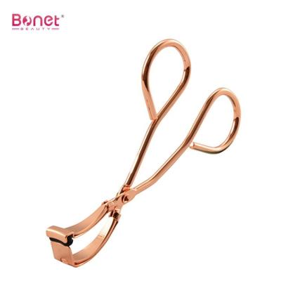 China Shape To High Quality Professional Makeup False Eyelash Nature Curl Tool Gold Eyelash Curler Eyelash Clip for sale