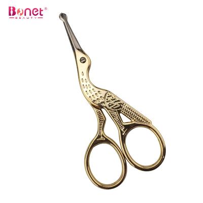 China Safety Beauty Scissors Eyebrow Hair Remover Custom Stainless Steel Cutter Manicure Blunt Nose Hair Scissors for sale