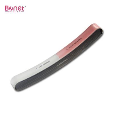 China Nail Care Bnb0047 Eva 6 Sides Colored Polished File Curved Radian Easily Cure Stubborn Dead Angle Nail File for sale