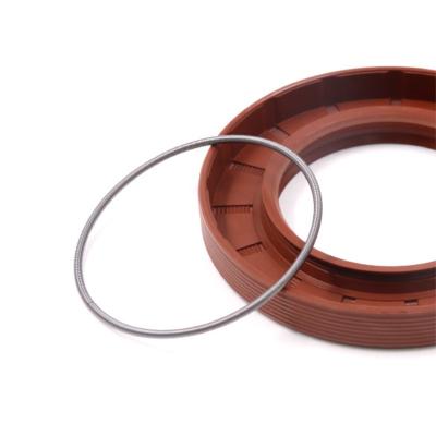 China High Temperature Resistance Factory ISO Certificated Spot Supply High Pressure General Purpose Brown NBR FKM TG TG4 Rubber Skeleton Gasket for sale