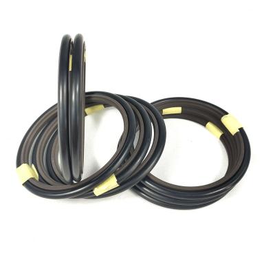 China NBR Hydraulic Cylinder Rod Piston Rubber Ring Gasket Shaft Combine HBTS Seal for sale