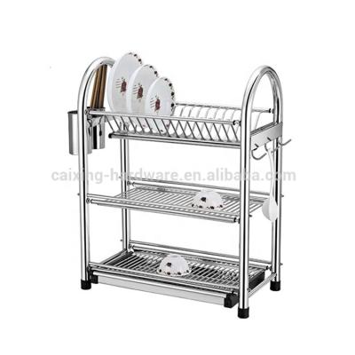 China Stainless Steel Tableware Kitchen Sink Sustainable Dish Rack, Rack Dish Dish Storage Rack for sale