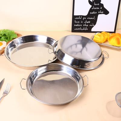 China Viable Wholesale Kitchenware Stainless Steel Mold Handle Round Cake Pan for sale