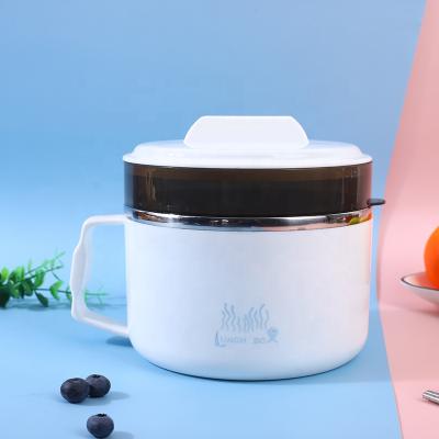 China Sustainable Quality Fast Food Cup Two Layers Lunch Box Kitchen Cooking Pot for sale