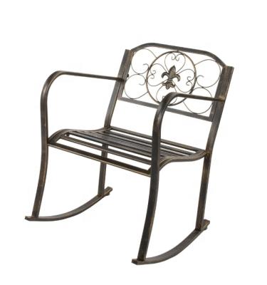 China Modern Outdoor Metal Garden Antique Outdoor Rocking Chair for sale