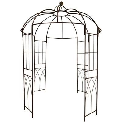 China Modern Heavy Duty Metal Birdcage Shaped Gazebo For Outdoor Garden Patio for sale