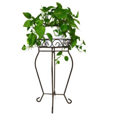 China Modern Home Decor Garden Decoration Plant Pot Holder Metal Wrought Iron Stand For Planter for sale