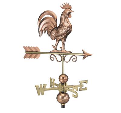 China Metal Directions Rooster Pure Copper Weathervane Eco - Friendly Good for sale