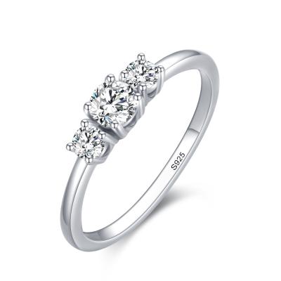 China FASHIONABLE hot sell fashion Sterling Silver Diamond Jewelry 925 Ring For Women Wedding silver for sale