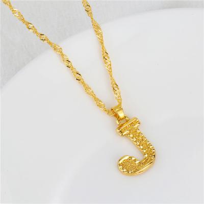 China Hot Sale FASHIONABLE Stainless Steel Gold Plated Initial Necklace For Women Necklace Jewelry for sale