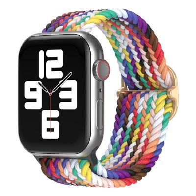 China Apple Strap / Apple Watch Braided Solo Loop Strap Nylon Elastic For Apple Watch Band Strap Bracelet For Iwatch Series 6 Se 5 for sale