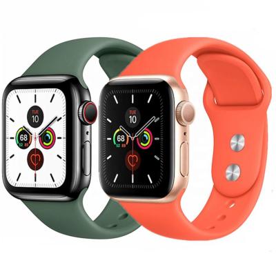 China Factory Direct Sales Artificial 44 Mm/40mm For Iwatch Band 38mm 42mm 38mm Sport For Apple Watch Band Series 6 5 4 3 2 1 Se for sale