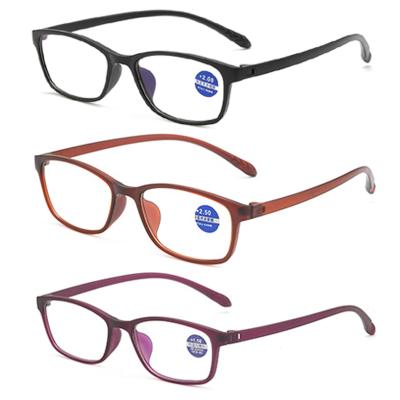 China Custom Logo Fashion Women Men Reading Thin Plastic PC Computer Reader Blue Light Anti Blocking Glasses Hot Selling for sale