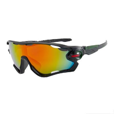 China sports & hot safety sell ultra violet proof UV400 wide mirror durable outdoor sports sunglasses for sale