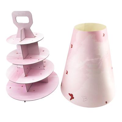 China Factory High Quality Handmade Durable Cardboard Birthday Box Customized Paper Cake Box With Handle for sale