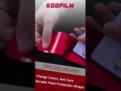 Red TPU COLOR PPF Colored Ppf Wrap Paint Protection Film 